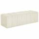 Banc Melvin GM Athezza Banquette Velours Côtelé Creme Bout de Lit Seventies 42x42x139cm