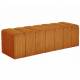 Banc Melvin GM Athezza Banquette Velours Côtelé Miel Bout de Lit Seventies 42x42x139cm