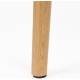 Lot de 2 Chaises Indy Woody Duo d'Assises de Table Chêne et Tissu Beige Chiné Fauteuil de Repas 54x56x81cm