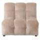 Fauteuil Hackman Dutchbone Sofa 1,5 Place Velours Beige Elément Canapé Modulable Assise avec Dossier 84x100x102cm