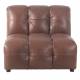 Fauteuil Hackman Dutchbone Sofa 1,5 Place Cuir Chocolat Elément Canapé Modulable Assise avec Dossier 84x100x102cm