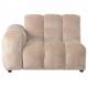 Element Gauche Hackman Dutchbone Assise 1 Place&nbsp;Velours Beige Canapé Modulable Assise un Accoudoir 84x102x132cm