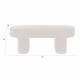 Banc Tissu Noir Fern Dutchbone Banquette d'Intérieur Tissu Chiné Bout de Lit Esprit Rétro 40x42x110cm