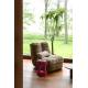Fauteuil Hamilton Dutchbone Assise 1 Personne Inclinable en Tissu Chocolat Sofa Connecté 88x95x114cm