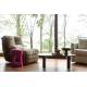 Fauteuil Hamilton Dutchbone Assise 1 Personne Inclinable en Tissu Chocolat Sofa Connecté 88x95x114cm