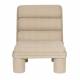 Fauteuil Tissu Beige Fern Dutchbone Assise d'Intérieur Tissu Chiné Sofa Sans Accoudoir 1 Personne Esprit Rétro 65x80x86cm