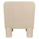 Fauteuil Tissu Beige Fern Dutchbone Assise d'Intérieur Tissu Chiné Sofa Sans Accoudoir 1 Personne Esprit Rétro 65x80x86cm