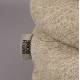 Pouf Tissu Beige Fern Dutchbone Guéridon d'intérieur tissu chiné Assise d'appoint design 37x37x43cm