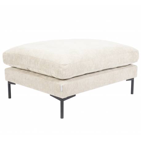 Pouf Summer Cream Zuiver Repose-Pieds Assise d'Appoint en Tissu 53x80x102cm