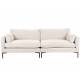 Canapé Summer Cream Zuiver Banquette 3 Places Assise de Salon en Tissu 82x101x230cm