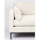 Canapé Summer Cream Zuiver Banquette 3 Places Assise de Salon en Tissu 82x101x230cm