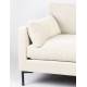 Canapé Summer Cream Zuiver Banquette 3 Places Assise de Salon en Tissu 82x101x230cm