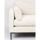 Canapé d'Angle Summer Cream Zuiver Banquette 7 Places Assise de Salon en Tissu 82x318x318cm