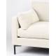 Canapé d'Angle Summer Cream Zuiver Banquette 7 Places Assise de Salon en Tissu 82x318x318cm