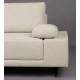 Canapé d'Angle Shelly Dutchbone Sofa avec Méridienne Gauche Tissu Chiné Blanc Assises de Salon Design 90x183,5x308cm