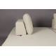 Canapé d'Angle Shelly Dutchbone Sofa avec Méridienne Gauche Tissu Chiné Blanc Assises de Salon Design 90x183,5x308cm
