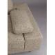 Canapé d'Angle Shelly Dutchbone Sofa avec Méridienne Gauche Tissu Chiné Cannelle Assises de Salon Design 90x183,5x308cm