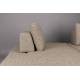 Canapé d'Angle Shelly Dutchbone Sofa avec Méridienne Gauche Tissu Chiné Cannelle Assises de Salon Design 90x183,5x308cm