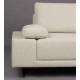 Canapé d'Angle Shelly Dutchbone Sofa avec Méridienne Droite Tissu Chiné Blanc Assises de Salon Design 90x183,5x308cm