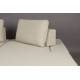 Canapé d'Angle Shelly Dutchbone Sofa avec Méridienne Droite Tissu Chiné Blanc Assises de Salon Design 90x183,5x308cm