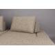 Canapé d'Angle Shelly Dutchbone Sofa avec Méridienne Droite Tissu Chiné Cannelle Assises de Salon Design 90x183,5x308cm