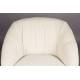 Fauteuil Emilius Dutchbone Assise Lounge en Hévéa et Tissu Beige Siège Baquet Design Rétro 80x94x96cm