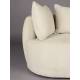 Canapé Rocca Latte Dutchbone Sofa 4.5 Places Bois et Tissu Banquette de Salon Design 83x92x250cm
