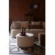 Canapé Rocca Latte Dutchbone Sofa 4.5 Places Bois et Tissu Banquette de Salon Design 83x92x250cm