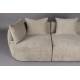 Canapé Rocca Cappuccino Dutchbone Sofa 4.5 Places Bois et Tissu Banquette de Salon Design 83x92x250cm