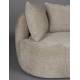 Canapé Rocca Cappuccino Dutchbone Sofa 4.5 Places Bois et Tissu Banquette de Salon Design 83x92x250cm