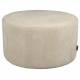Pouf Rocca Latte Dutchbone Assise en Bois et Tissu Siège d'Appoint Design 40x70x70cm
