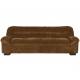 Canapé Douglas Dutchbone Sofa 3 Places Velours et Bois Assise de Salon Design Retro 78x102,5x214cm