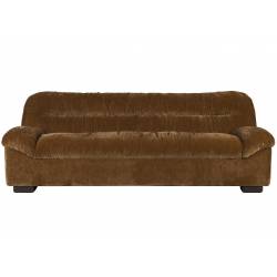 Canapé Douglas Dutchbone Sofa 3 Places Velours et Bois Assise de Salon Design Retro 78x102,5x214cm