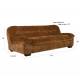 Canapé Douglas Dutchbone Sofa 3 Places Velours et Bois Assise de Salon Design Retro 78x102,5x214cm