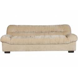 Canapé Douglas Dutchbone Sofa 3 Places Velours et Bois Assise de Salon Design Retro 78x102,5x214cm