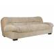 Canapé Douglas Dutchbone Sofa 3 Places Velours et Bois Assise de Salon Design Retro 78x102,5x214cm