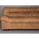 Canapé Douglas Dutchbone Sofa 3 Places Cuir et Bois Assise de Salon Design Retro 78x102,5x214cm