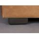 Canapé Douglas Dutchbone Sofa 3 Places Cuir et Bois Assise de Salon Design Retro 78x102,5x214cm