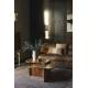 Canapé Douglas Dutchbone Sofa 3 Places Cuir et Bois Assise de Salon Design Retro 78x102,5x214cm