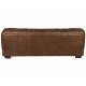 Canapé Douglas Dutchbone Sofa 3 Places Cuir et Bois Assise de Salon Design Retro 78x102,5x214cm