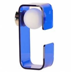Applique Charlotte Bleue Athezza Luminaire Mural en Verre et Acrylique Eclairage Design 10x12x30cm