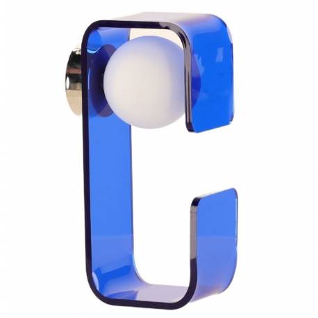 Applique Charlotte Bleue Athezza Luminaire Mural en Verre et Acrylique Eclairage Design 10x12x30cm