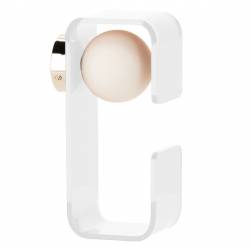 Applique Charlotte Blanche Athezza Luminaire Mural en Verre et Acrylique Eclairage Design 10x12x30cm