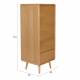 Chiffonnier Rise Zuiver Cabinet 5 Tiroirs en Frêne Couleur Naturelle Semainier 40x45x112cm