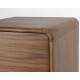 Chiffonnier Rise Zuiver Cabinet 5 Tiroirs en Frêne Couleur Noyer Semainier 40x45x112cm