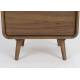 Chiffonnier Rise Zuiver Cabinet 5 Tiroirs en Frêne Couleur Noyer Semainier 40x45x112cm