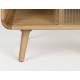 Table de Nuit Rise Zuiver Table de Chevet Bois et Vitre Guéridon Sellette d'Appoint 3 Niches 40x50x50cm