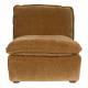 Fauteuil Radley Dutchbone Assise 1 Place Velours Cognac et Bois Sofa Siège de Salon Rétro 82x83x100cm
