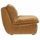 Fauteuil Radley Dutchbone Assise 1 Place Velours Cognac et Bois Sofa Siège de Salon Rétro 82x83x100cm