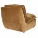 Fauteuil Radley Dutchbone Assise 1 Place Velours Cognac et Bois Sofa Siège de Salon Rétro 82x83x100cm